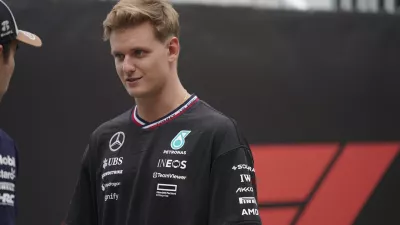 17 October 2024, US, Austin: Mercedes-AMG F1 reserve driver Mick Schumacher pictured ahead of the F1 Grand Prix of United States at Circuit of The Americas. Photo: Amg/AMG via ZUMA Press Wire/dpa