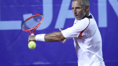 Thomas Muster (AVT) - teniški turnir - Challenger ATP BMW Ljubljana Open 2010, tenis  /FOTO: Matej Povše